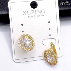 Сережки Xuping14К 10692 ( 1.3 см.)